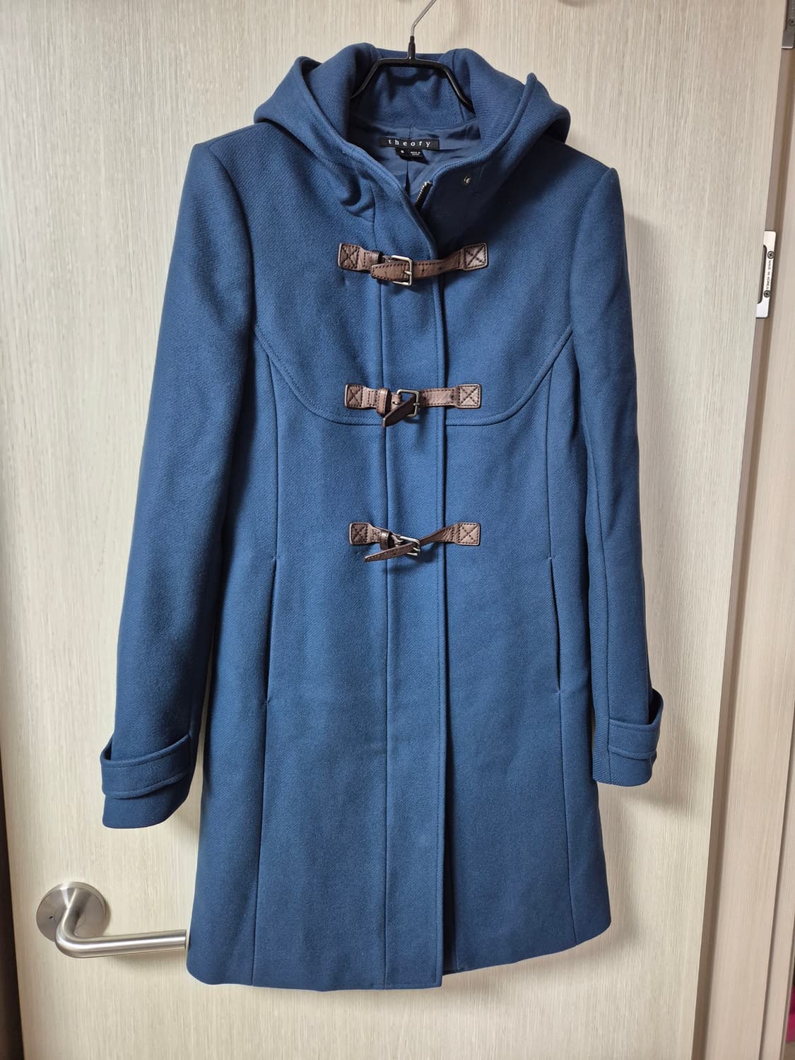 Theory 띠어리 캐시미어  더플 코트 스몰  가죽버클 상품이미지1