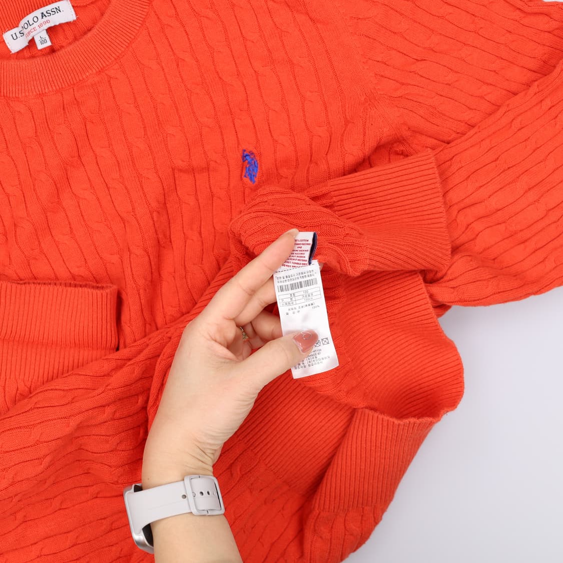 [L] U.S 폴로 어센 남성 꽈배기 니트 스웨터 0105J 상품이미지6