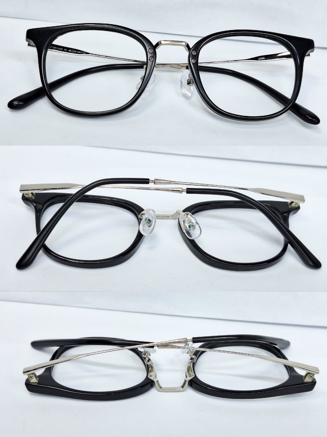 JINS 진스 MCF-18A-162 클래식 콤비네이션 안경테 안경/일본  상품이미지6