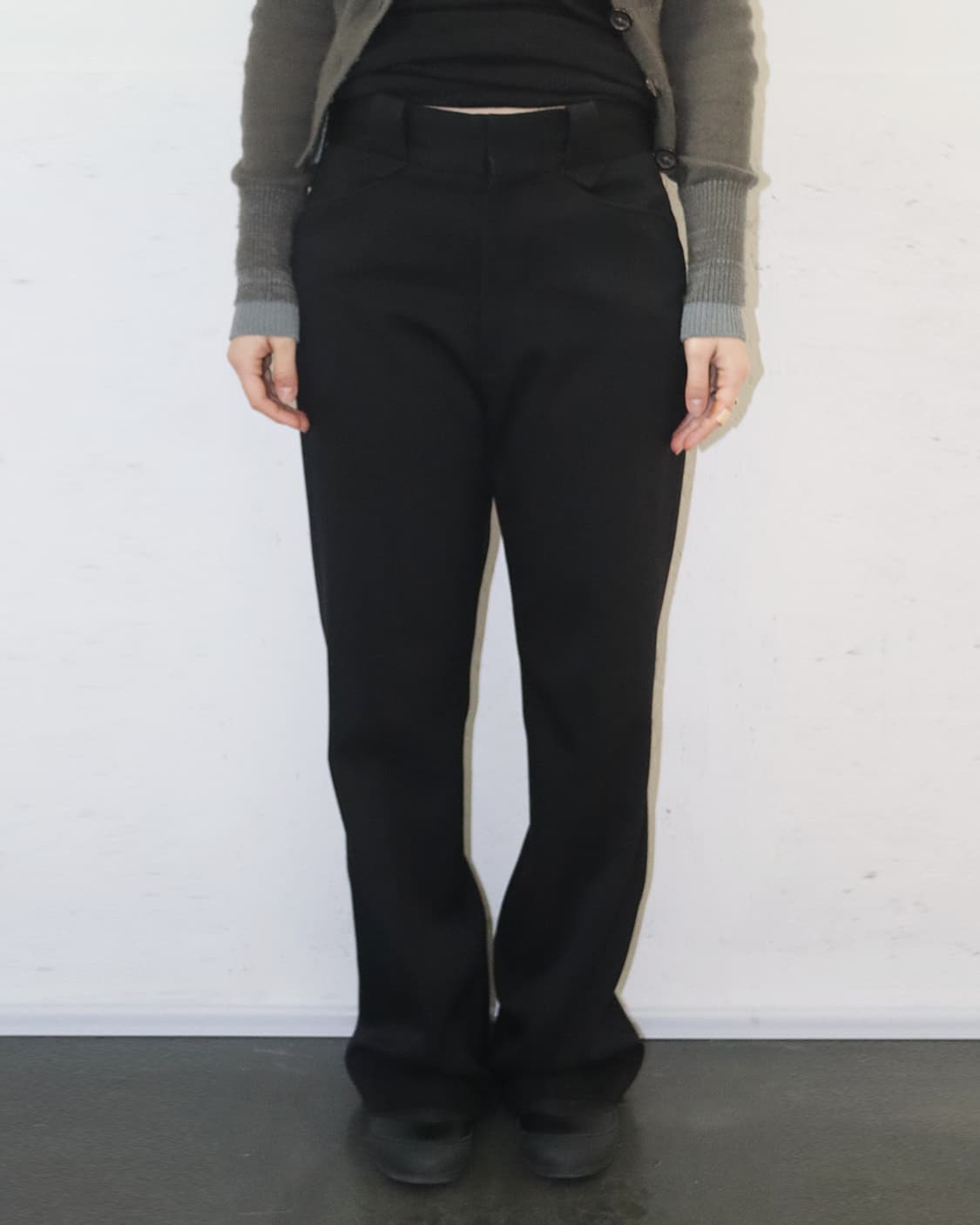 커미션 22AW 버진 울 부츠컷 슬랙스 상품이미지1