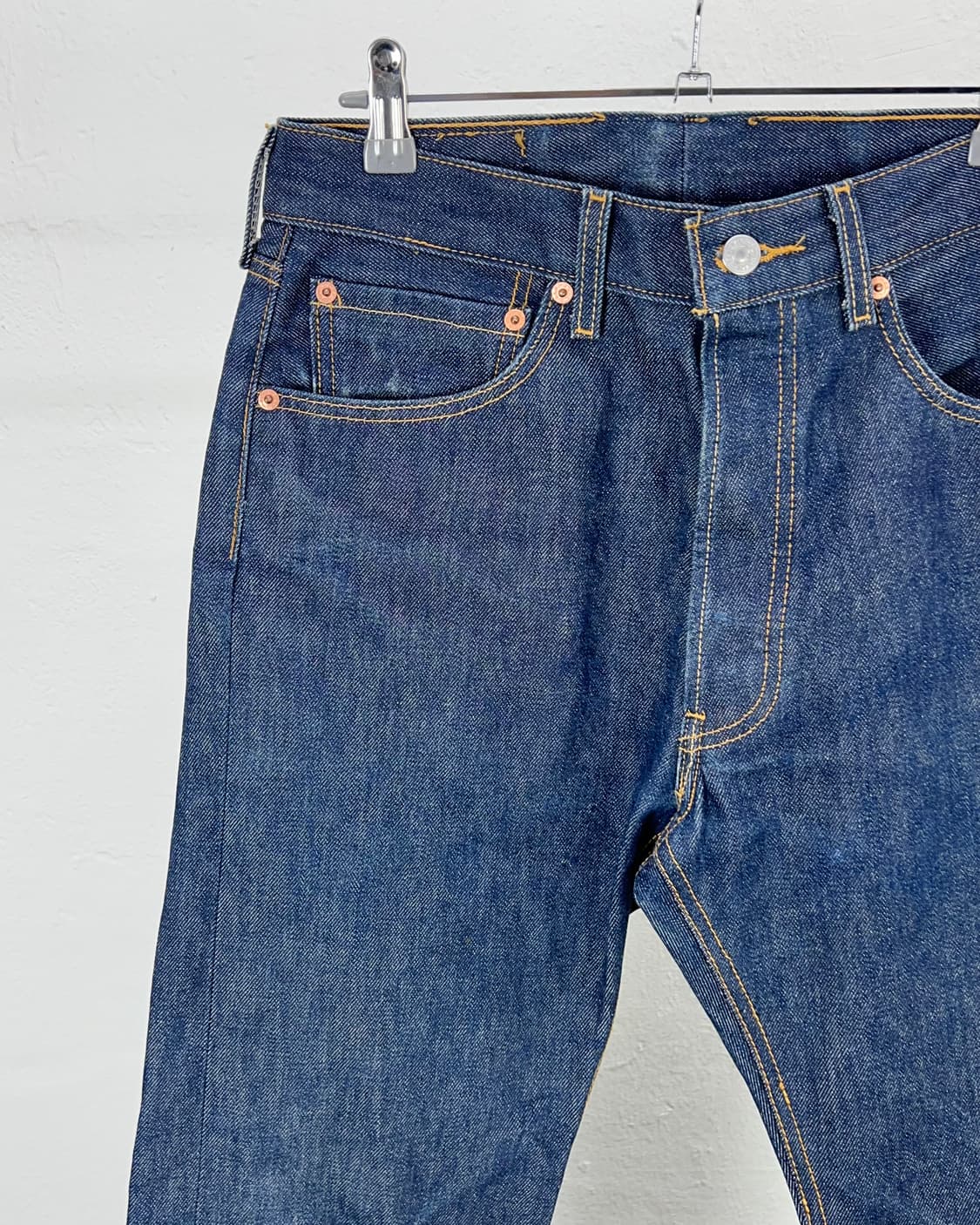 리바이스 501xx 블랭크 탭 오리지널 다크 인디고 데님 팬츠 상품이미지2