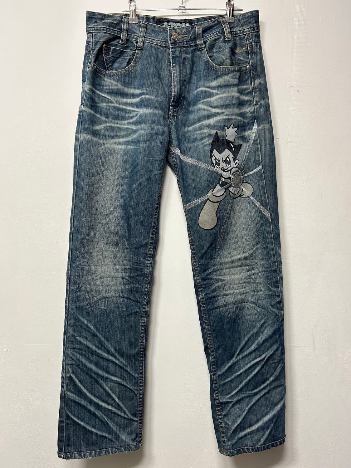 vintage 아톰 아스트로보이 올드스쿨 데님팬츠 m 상품이미지2