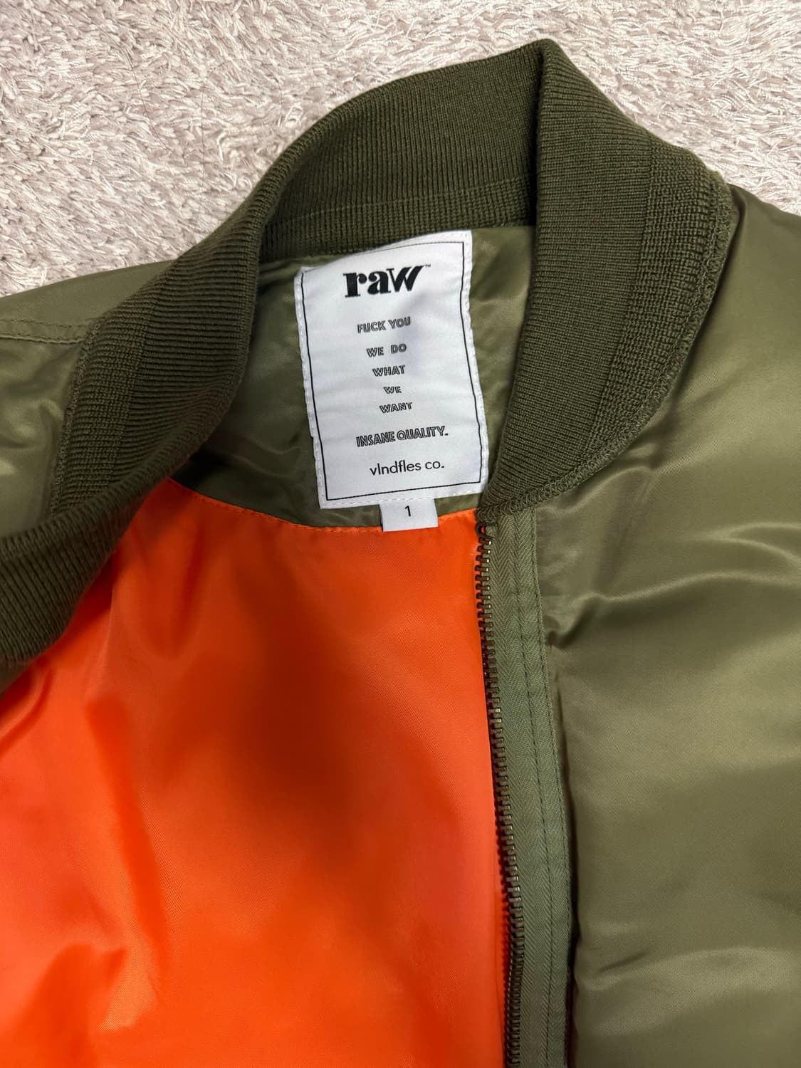 블라인드파일즈 밀플라이트 구스다운 초판 올리브 1사이즈 상품이미지2