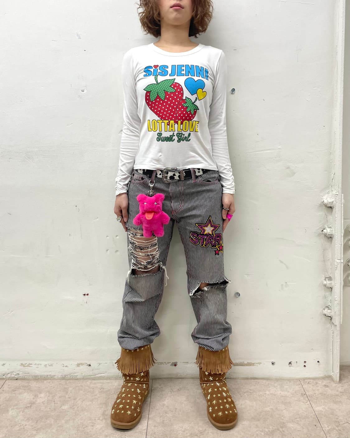 Jenny Glossy Strawberry Shirring Sleeve  상품이미지6