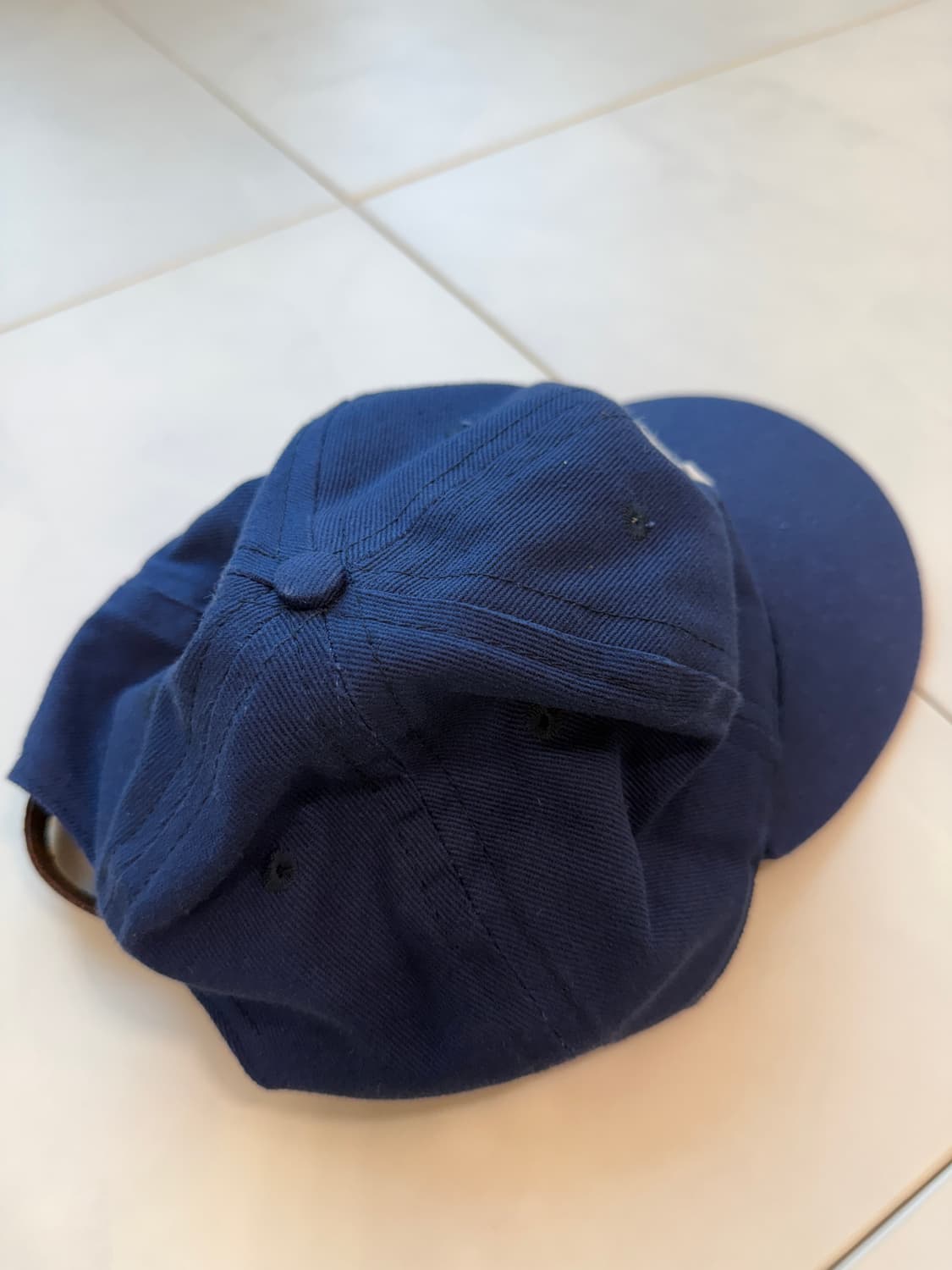 이벳필드 S로고 캔버스소재 볼캡 네이비 상품이미지2