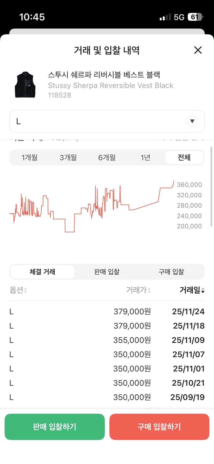 스투시 쉐르파 리버시블 베스트 블랙 라지 상품이미지2