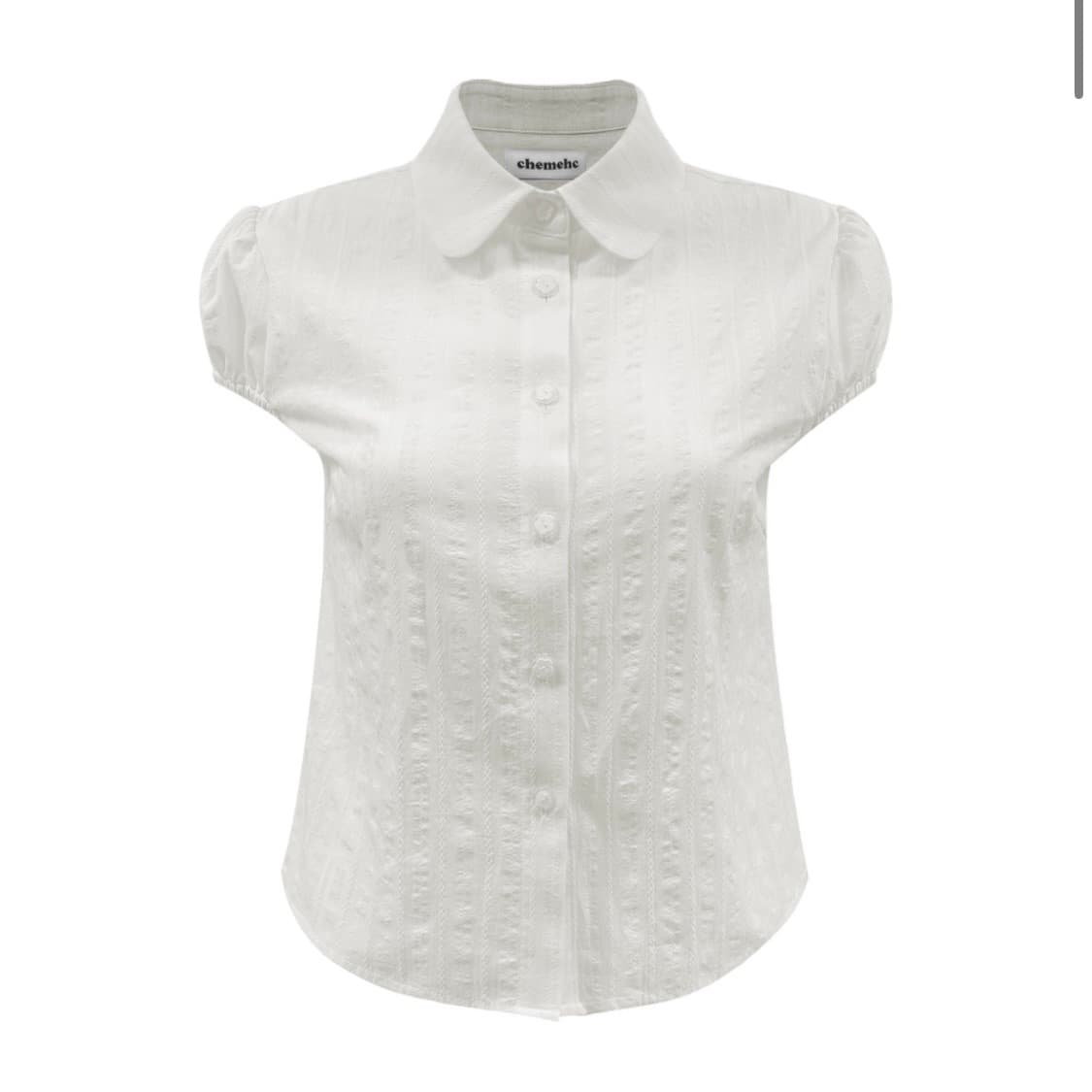 체메씨 BOW PUFF SHIRT (IVORY) 상품이미지1
