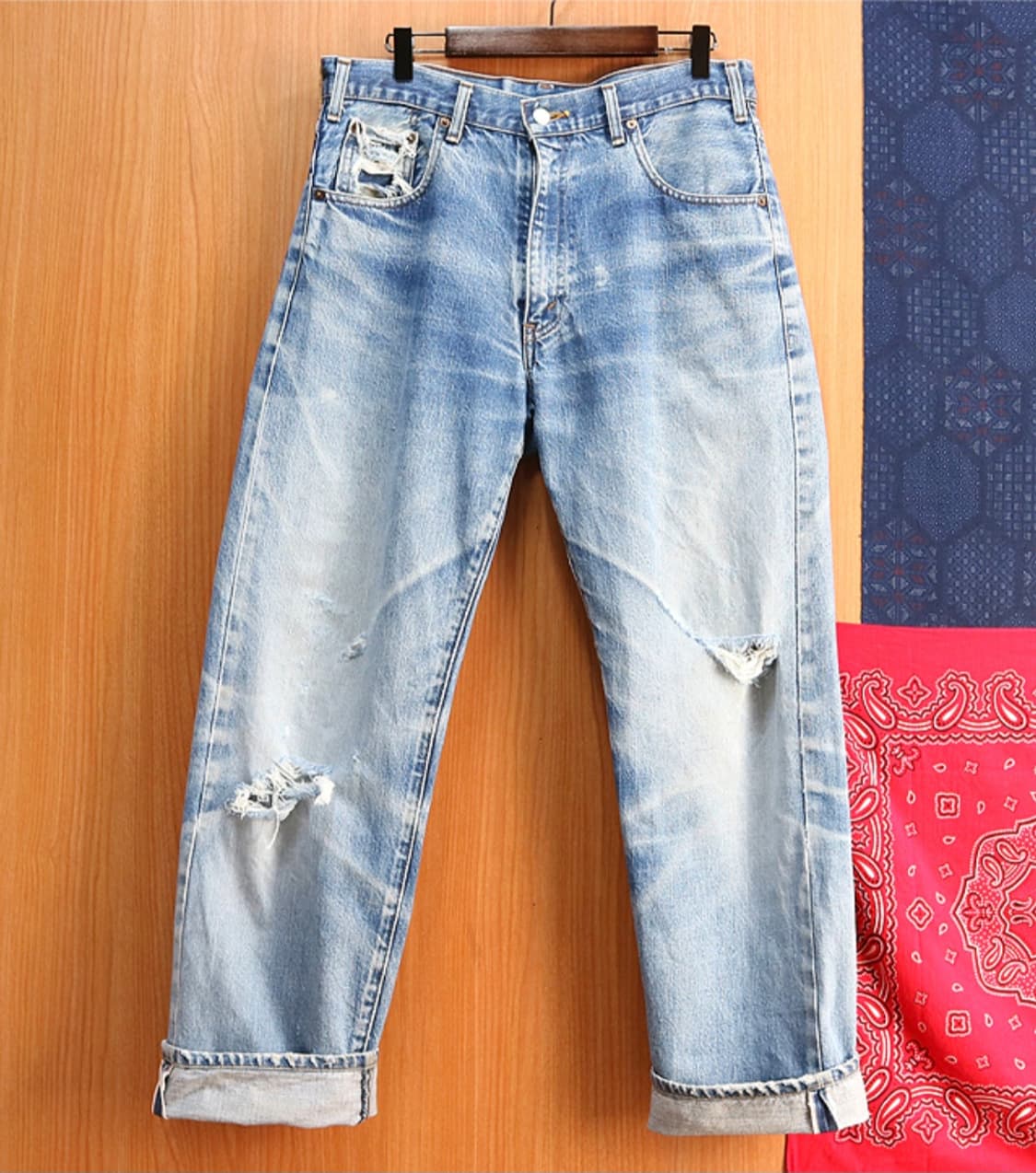 일본판 80S LEVIS 리바이스 502XX 빅E 빈티지 셀비지데님
 상품이미지1