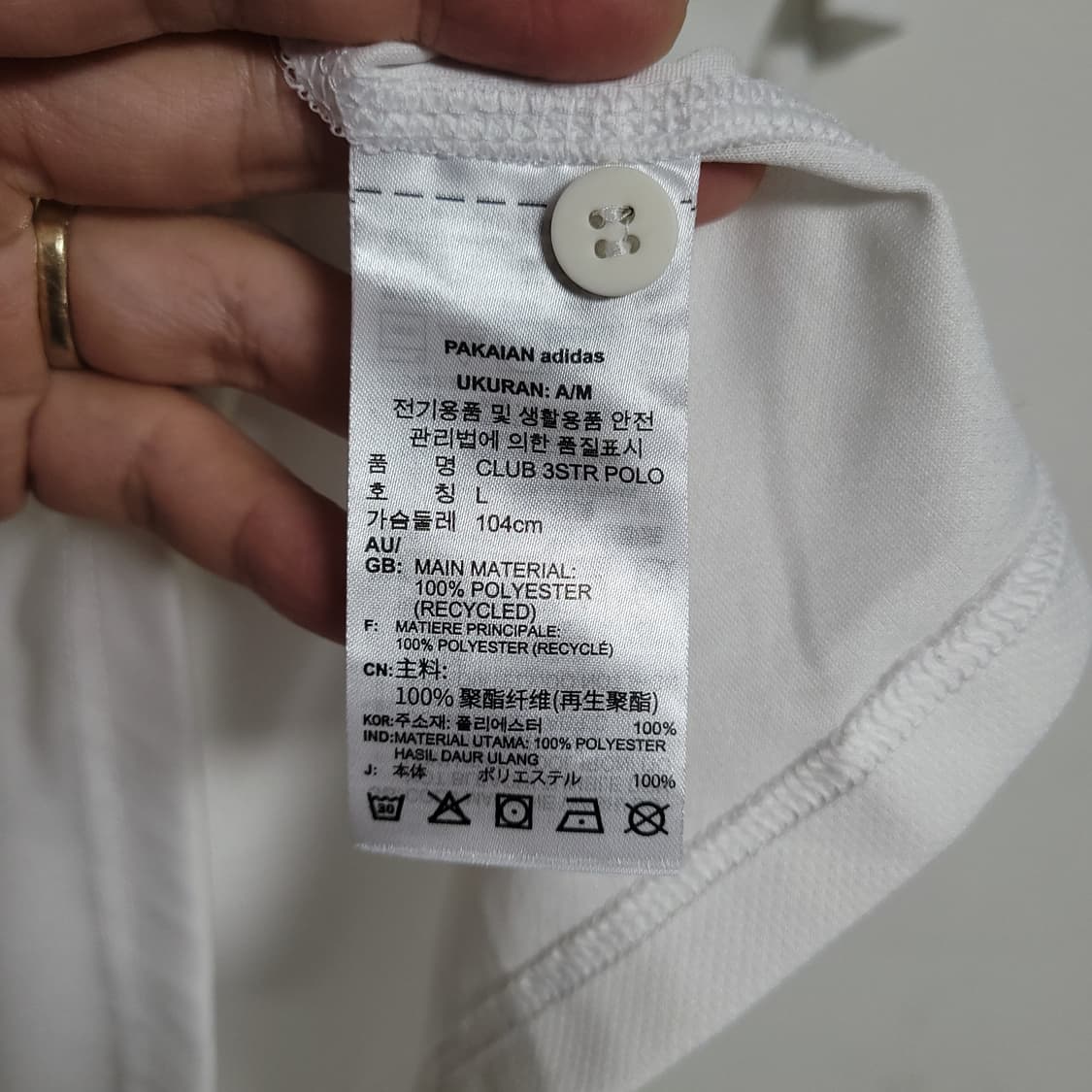(L) ADIDAS 아디다스 기능성 반팔 카라티 PK 상품이미지4