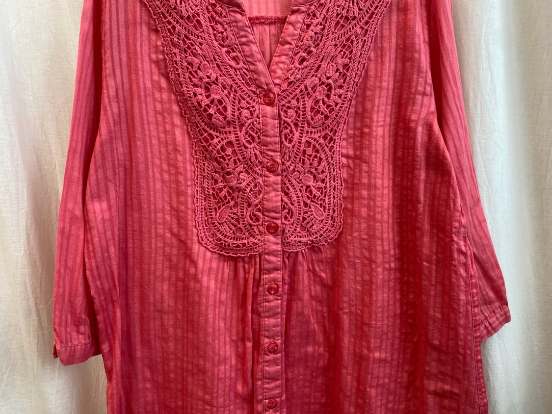 ON LOVE OFF 마젠타 7부 블라우스(M) 상품이미지4