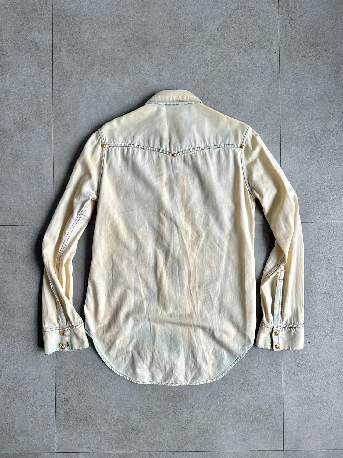 발망 아카이브 블리치 데님 셔츠 상품이미지5