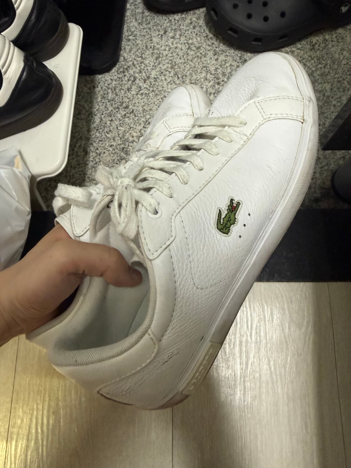 라코스테 흰색 단화 상품이미지2