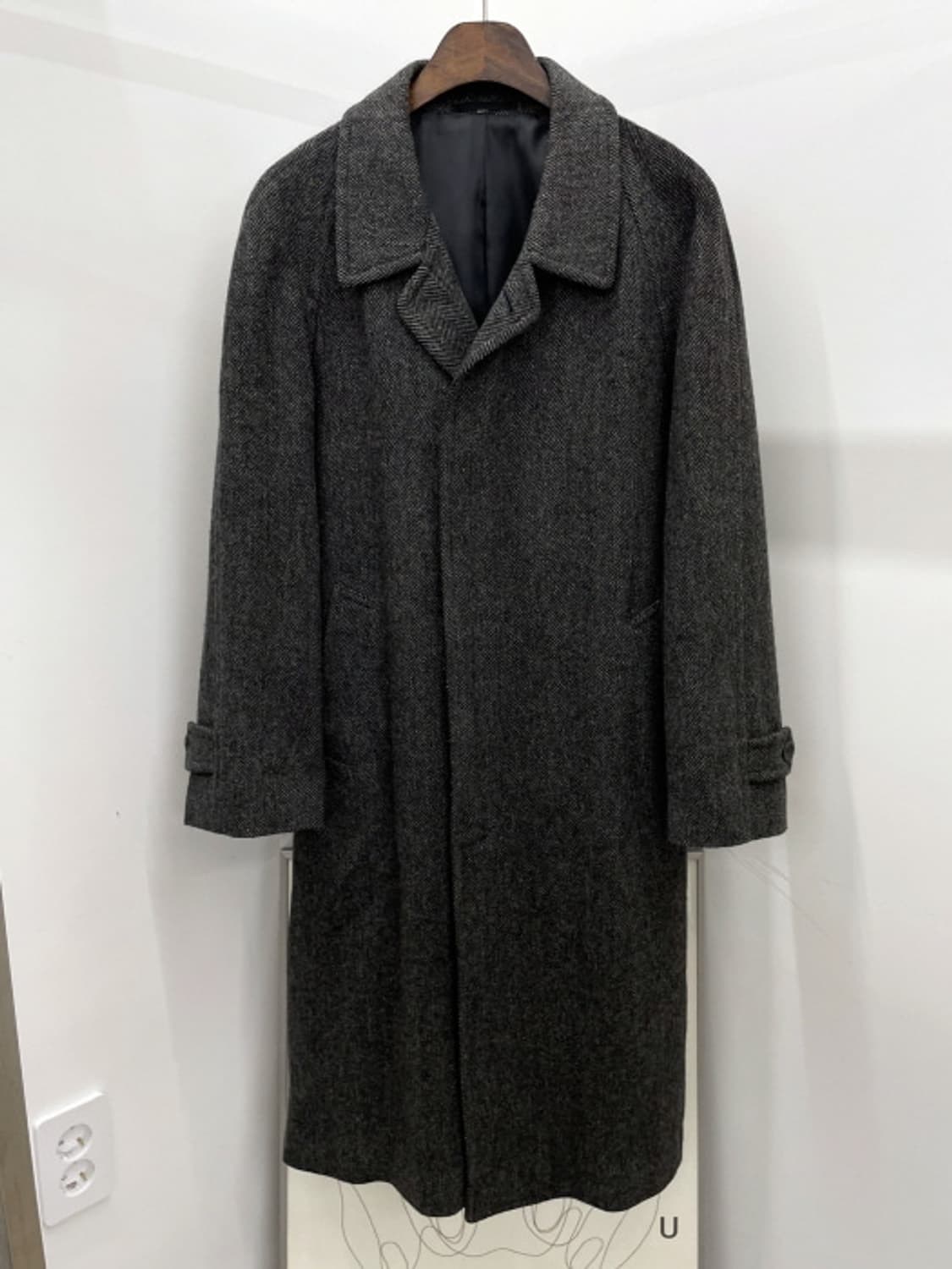 JPN VTG 헤링본 발마칸 코트 (L) 상품이미지1