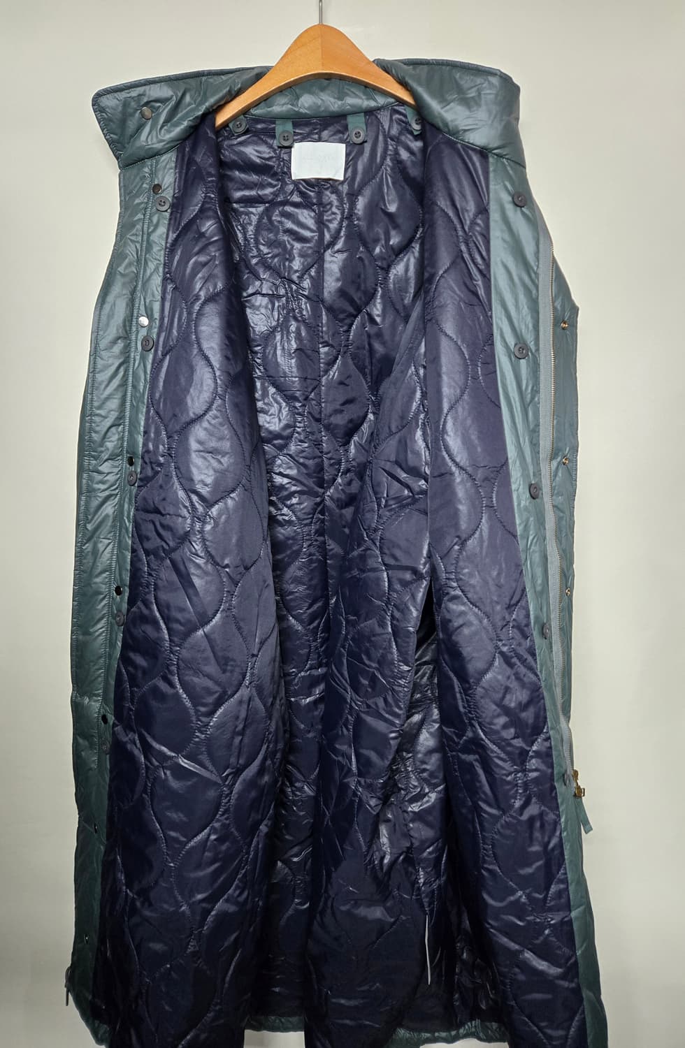 ALL OVER 개파카 스타일 오버핏 롱야상패딩 남녀공용 상품이미지3