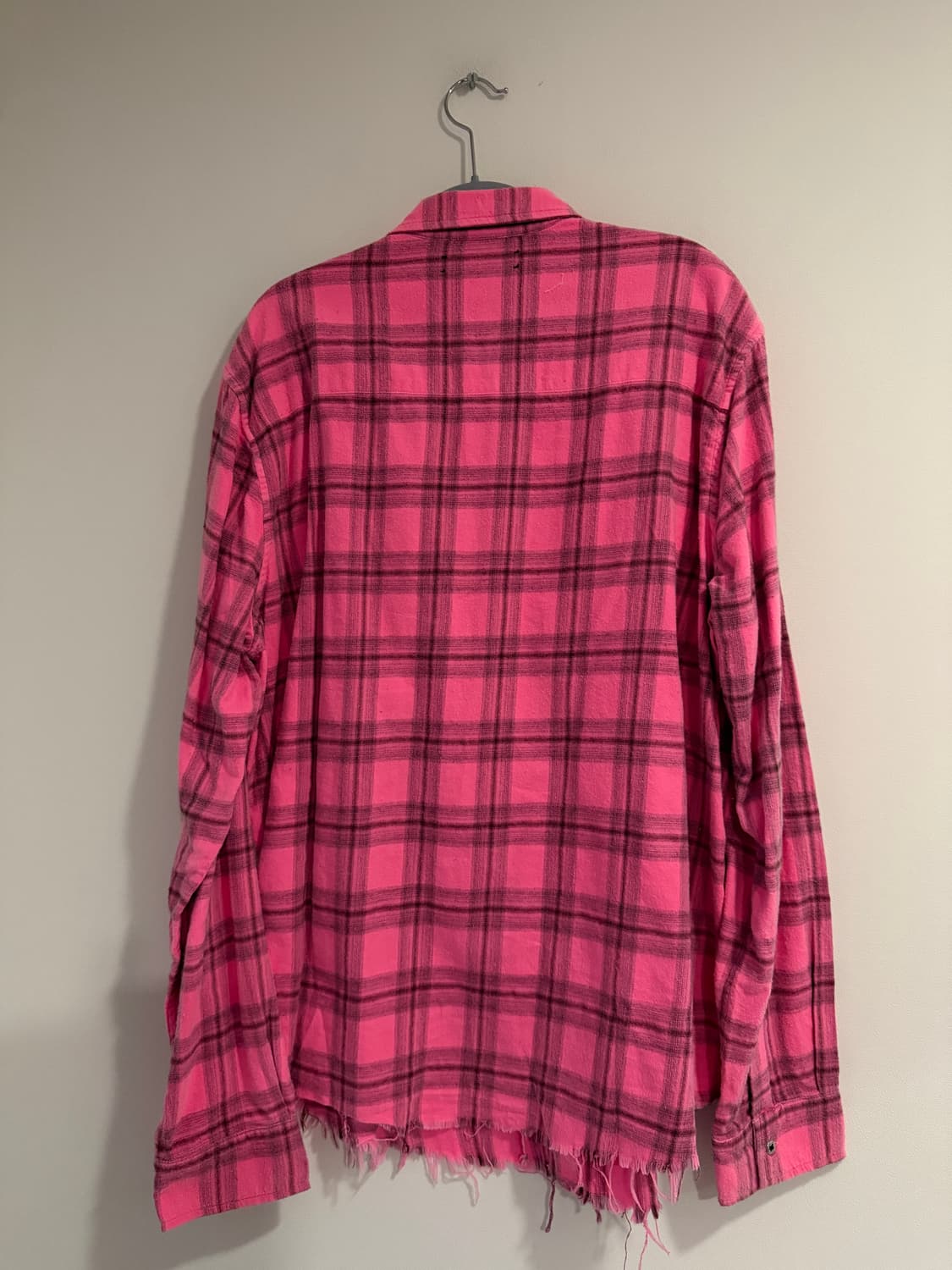 아미리(Amiri) 핑크 체크 롱 슬리브 웨스턴 셔츠 상품이미지3