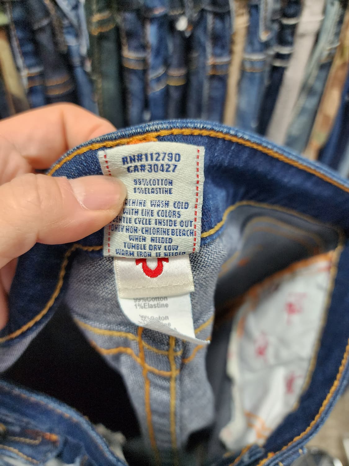 트루릴리젼 USA 데님 컷팅진 상품이미지7