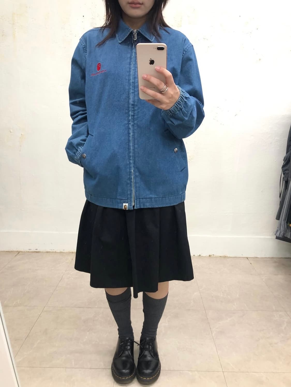 베이프 데님 블루종 상품이미지2