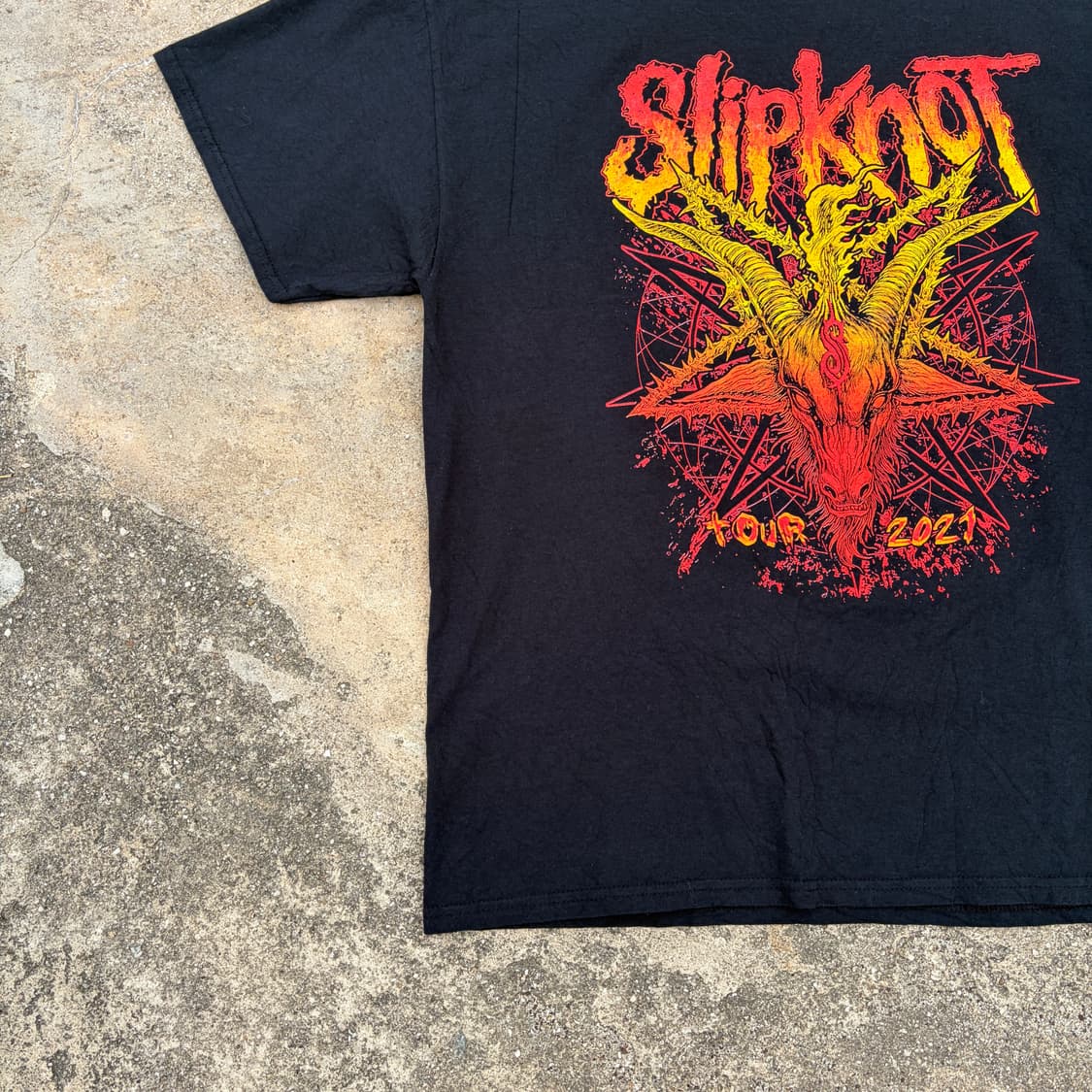 2021 Slipknot 슬립낫 2021 Tour 밴드 반팔티 XL 상품이미지3