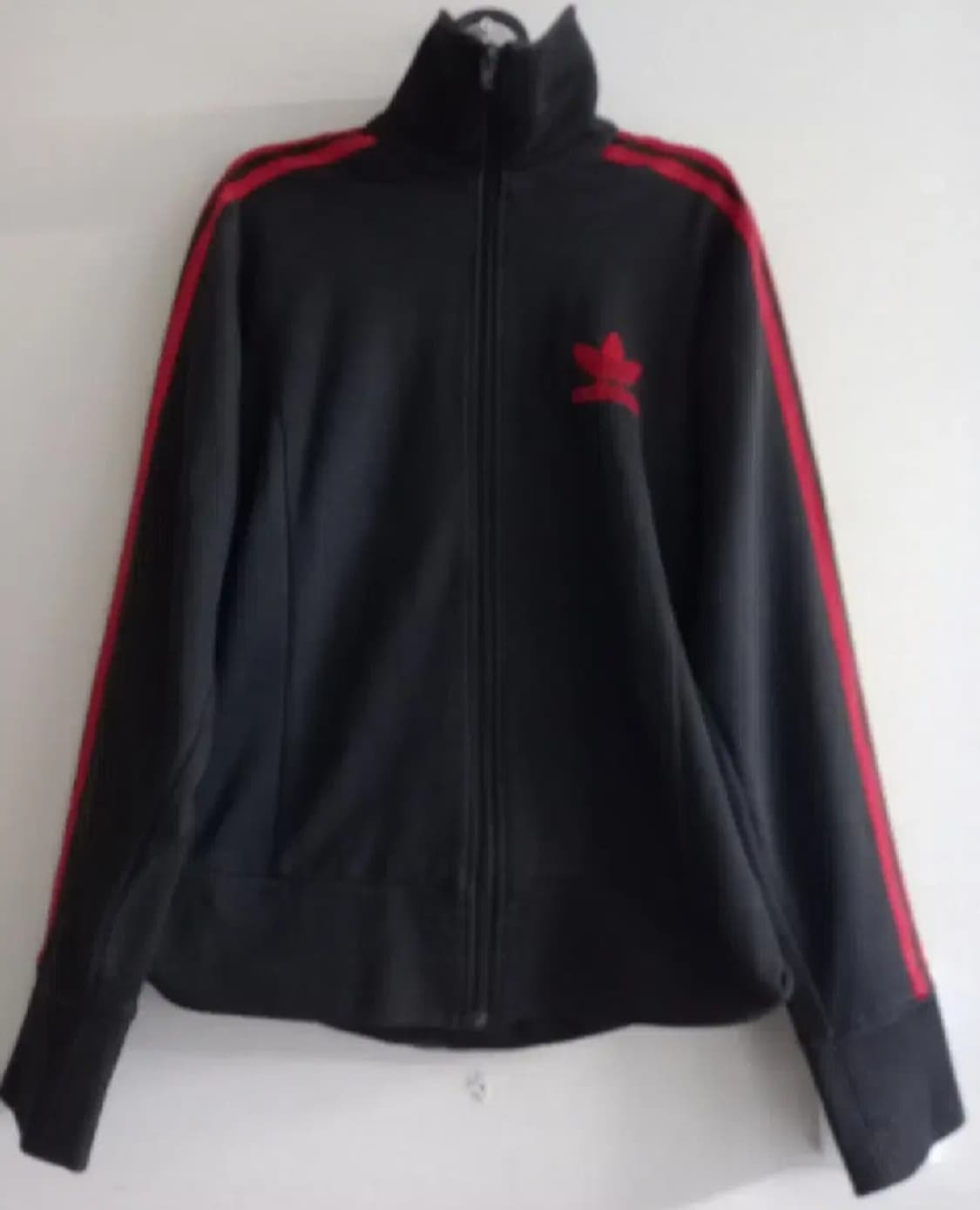 아디다스 대장급 검빨 블랙 트랙탑 저지 져지집업 95/M 상품이미지1