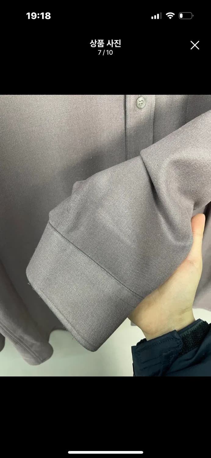 입생로랑 퍼플 원포켓 셔츠 A3408 상품이미지8