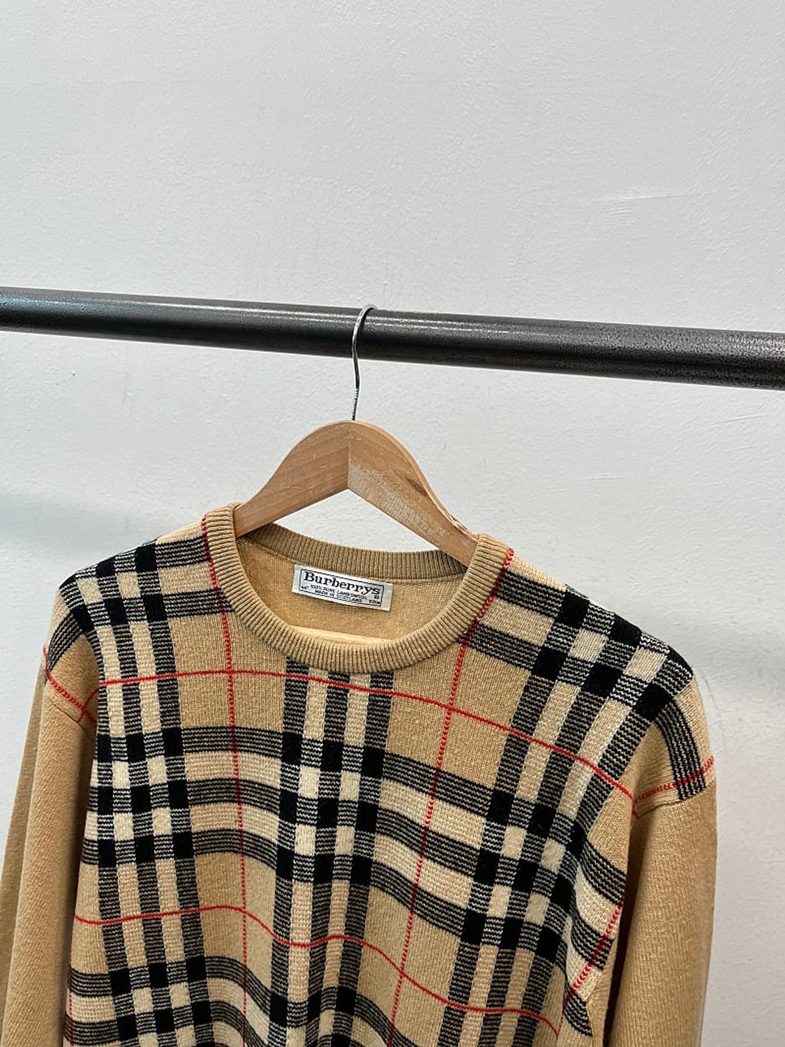 여) 버버리 체크 울니트  상품이미지4