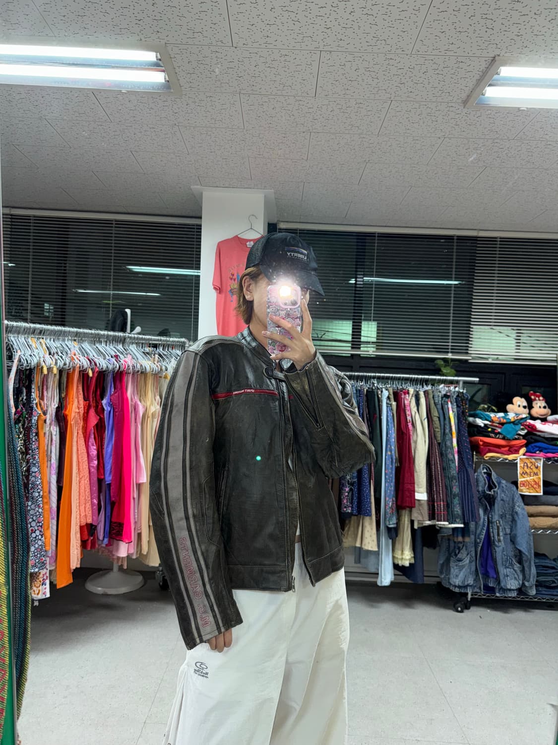 Usa leather racing jacket 상품이미지9