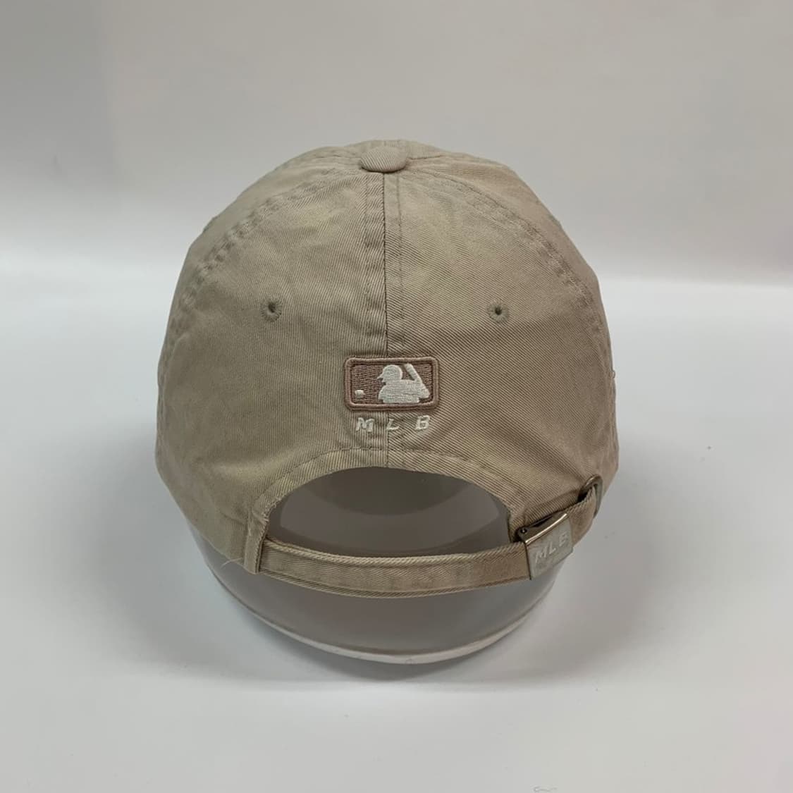 MLB 뉴욕양키스 스몰로고 베이지 볼캡 상품이미지2