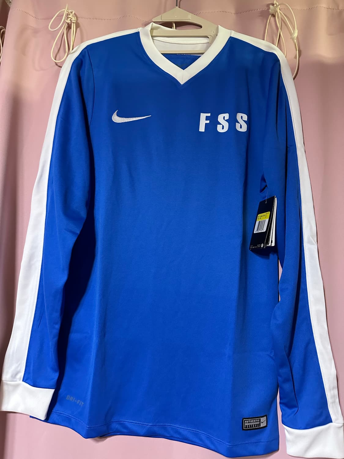 나이키 드라이핏 나이키티 나이키 블루 기능성 긴팔티 S 포카리깔 상품이미지2