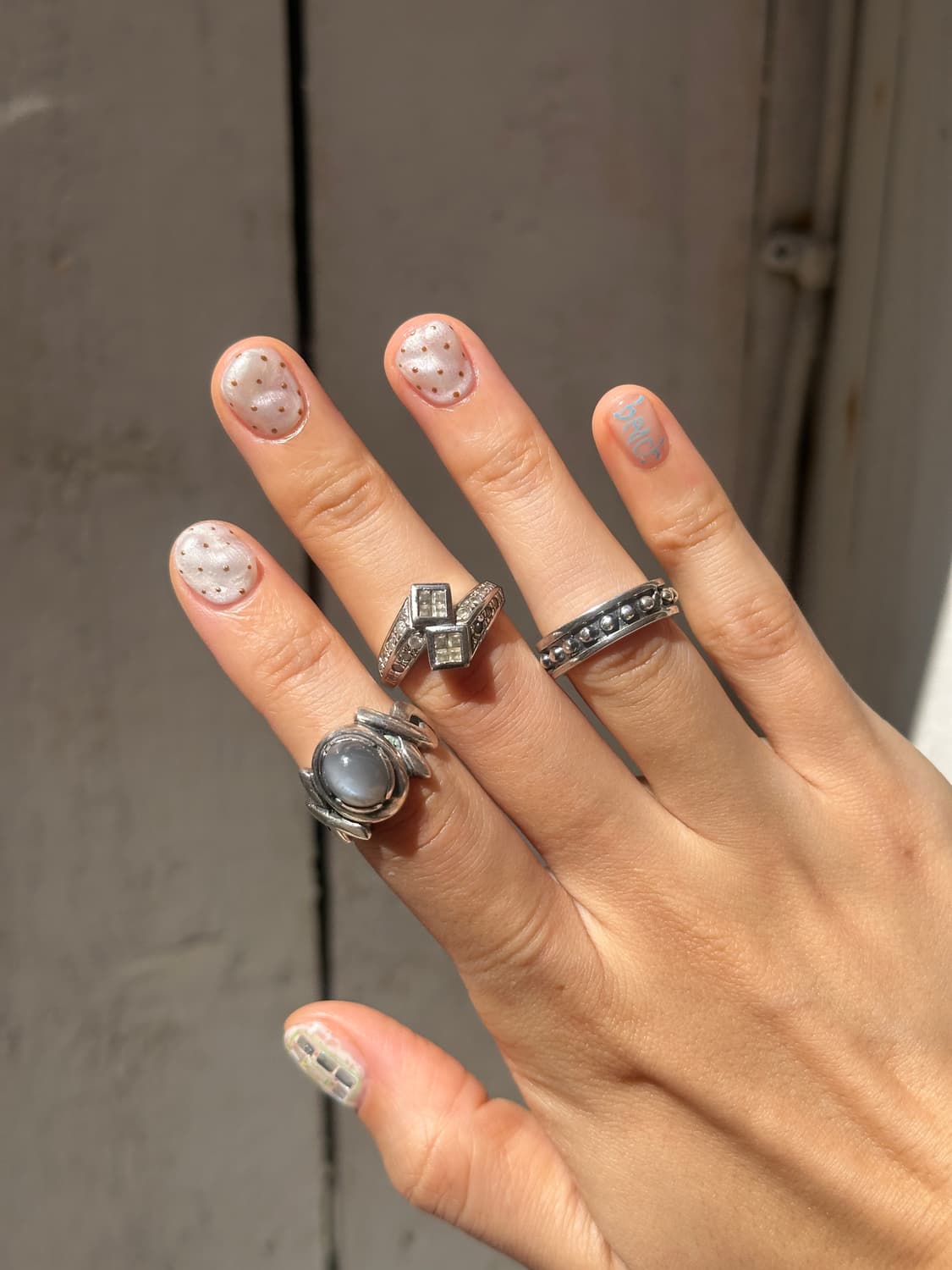 Vintage Labradorite 925Silver Ring 상품이미지6
