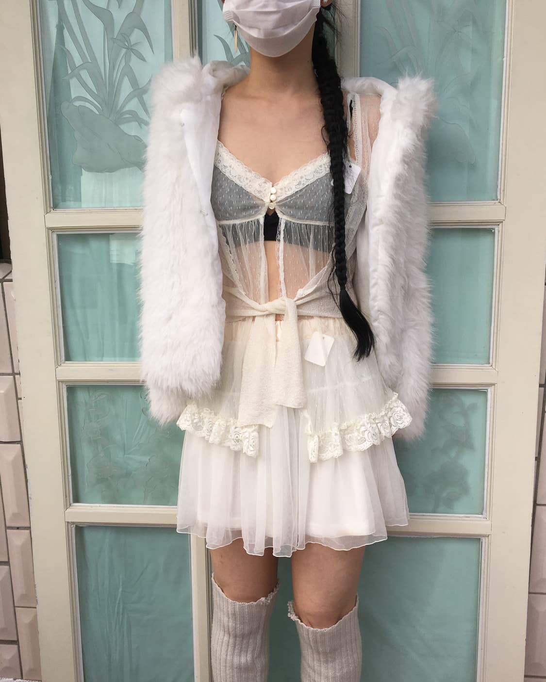 Fake fur hood jacket 상품이미지6