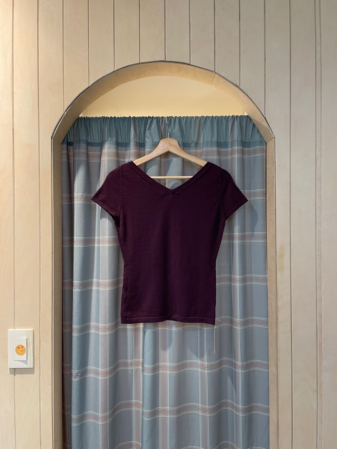 일본빈티지 비즈브이넥 니트 상품이미지3