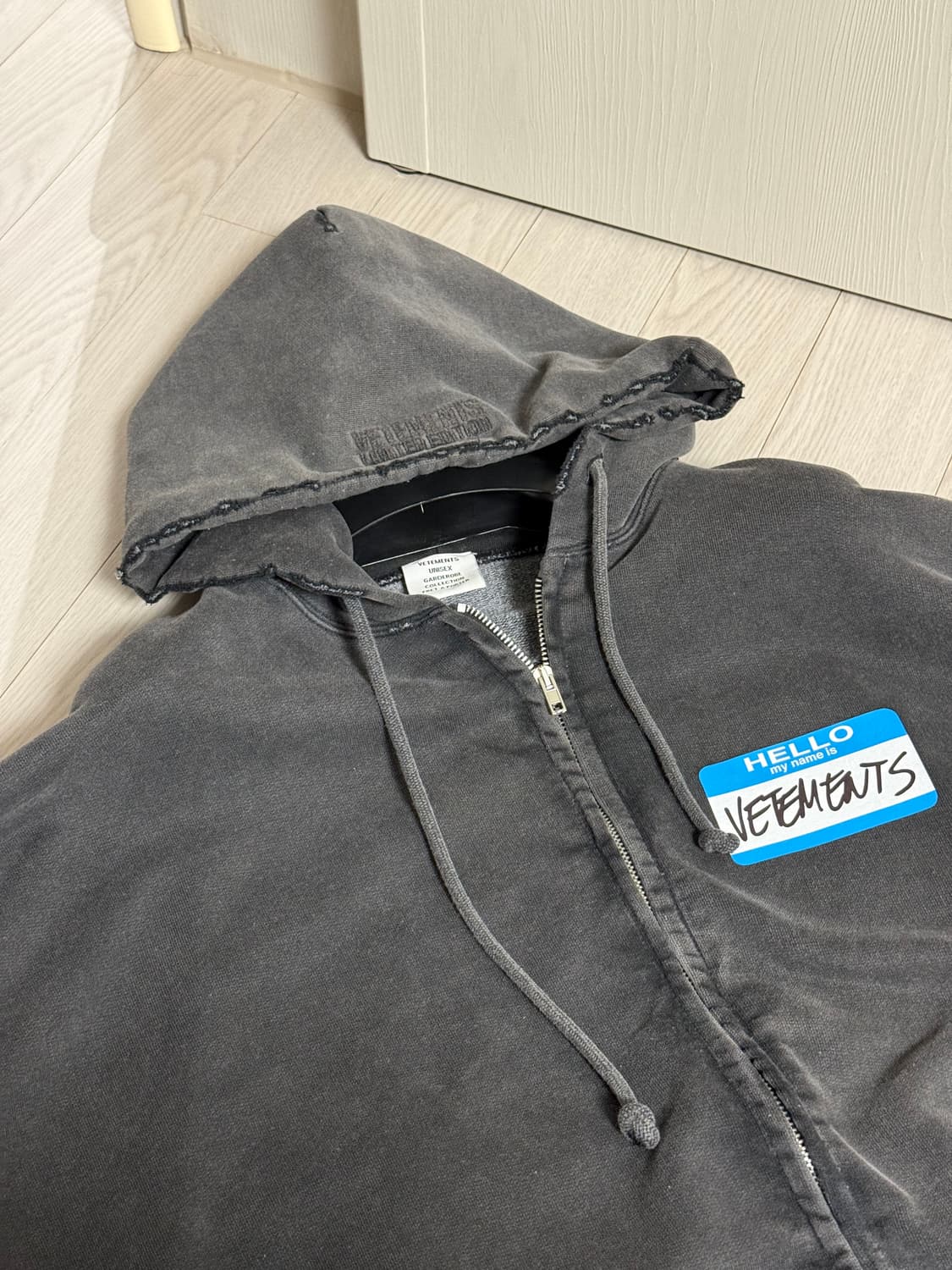 [M] 베트멍 마이네임이즈 집업 후드 그레이색상 상품이미지5