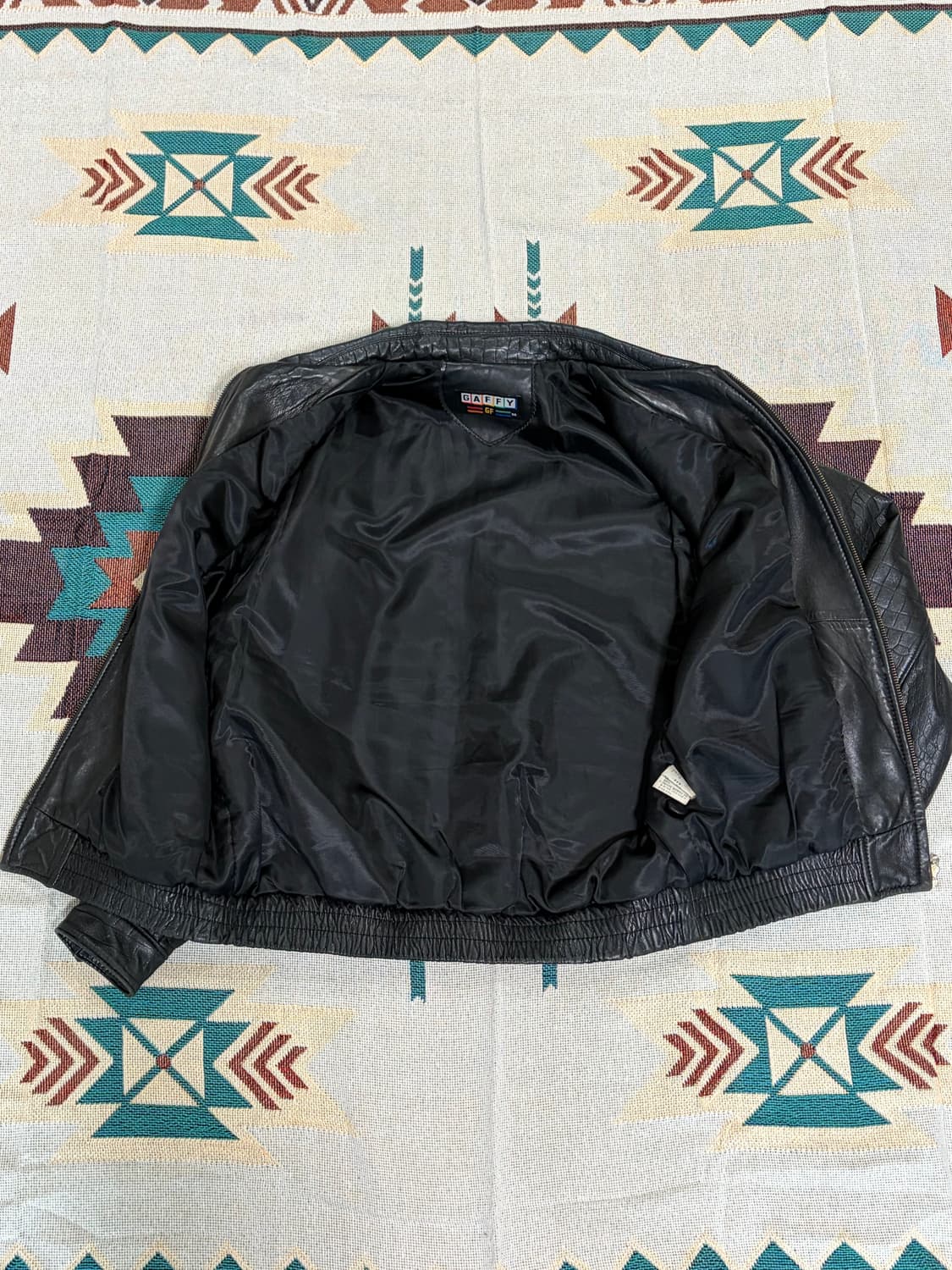 GAFFY stud phython leather jacket 상품이미지10