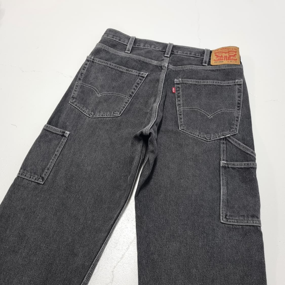 리바이스 STAY LOOSE 카펜더팬츠 흑청 - 30x32 상품이미지8