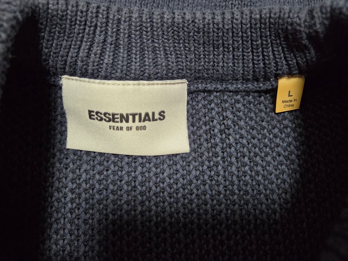 피오갓에센셜 풀오버 다크 네이비 니트 상품이미지8