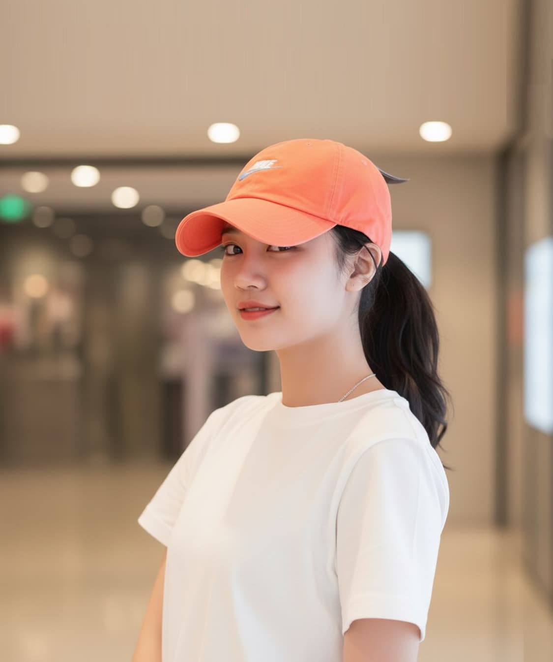 나이키 새제품 초레어 헤리티지86 오렌지 피치/블루 볼캡 모자 운동 헬스 상품이미지8