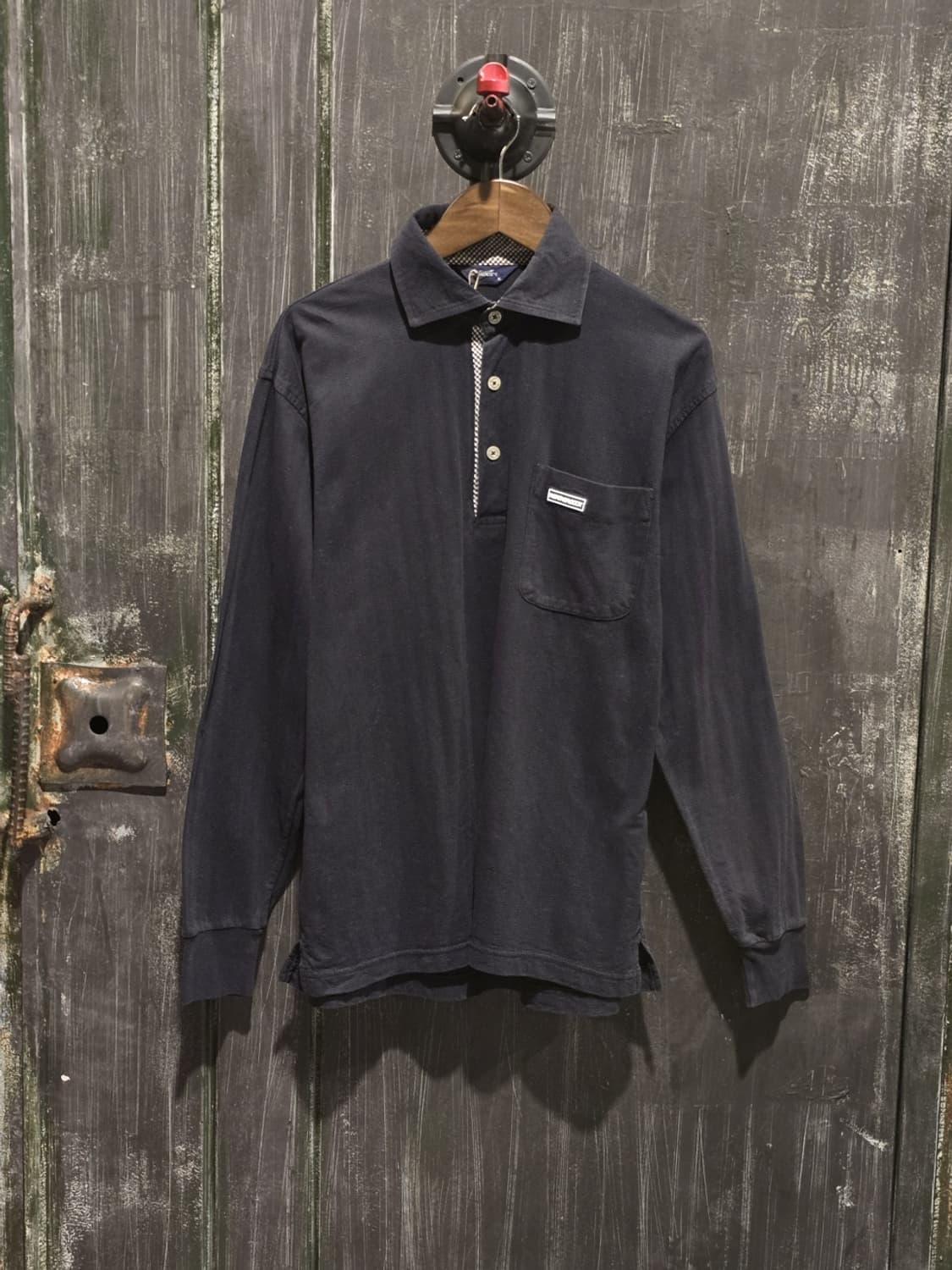 90s Weathercock Long Sleeve Polo Shirt 상품이미지1