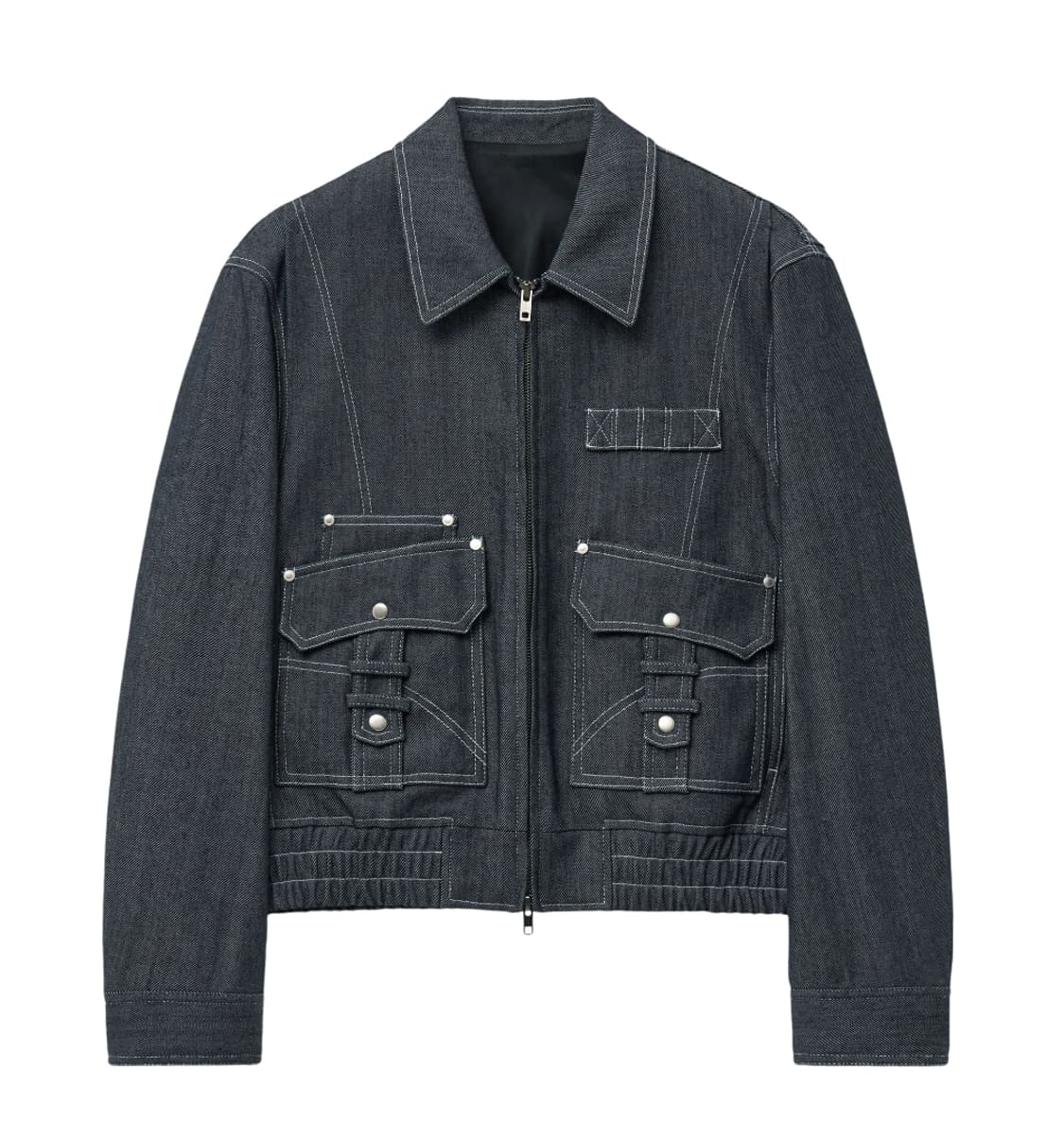 [48] 엘무드 카펜터 블루종 자켓 블루진 새상품 상품이미지1