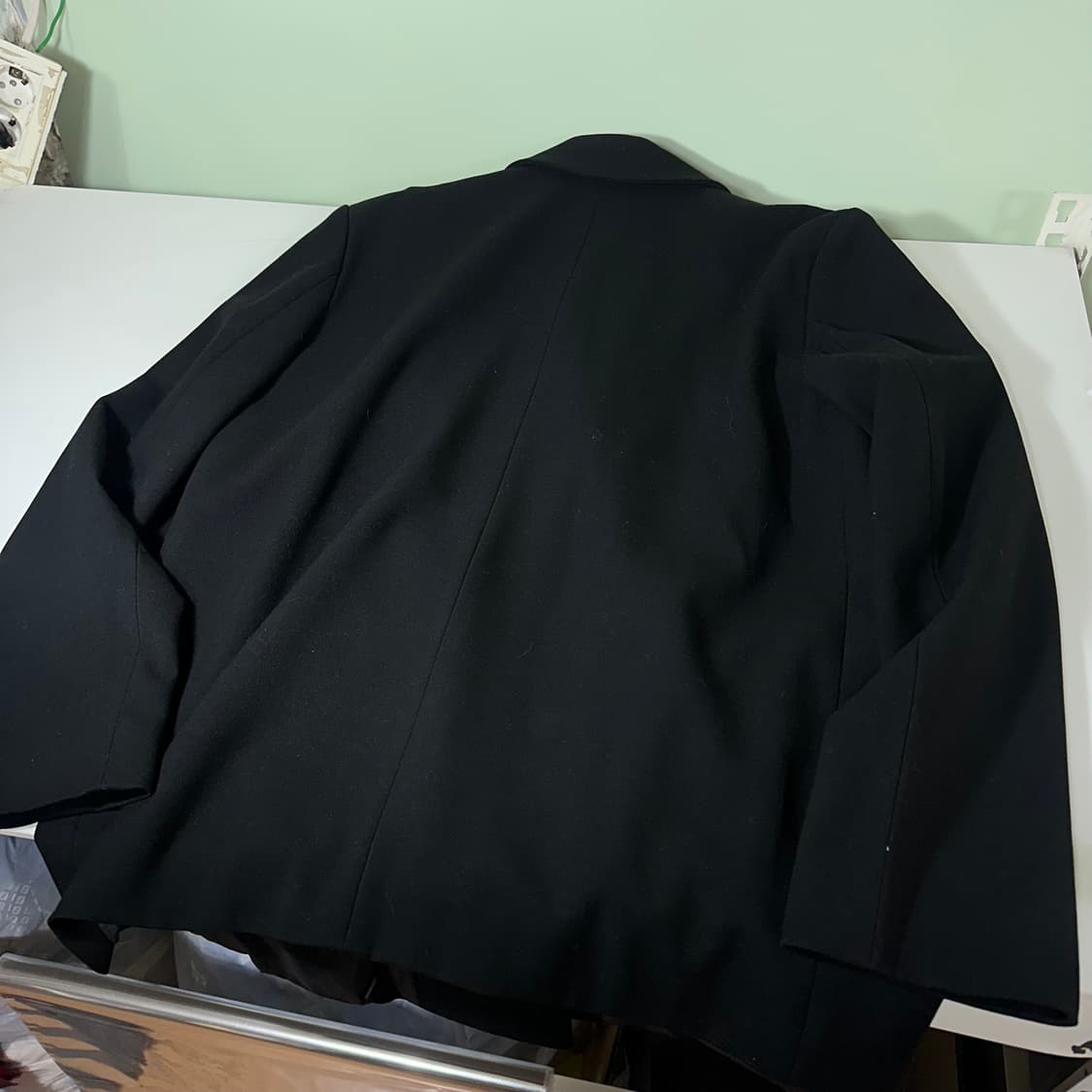 우먼OS 메이비베이비 디어리스트 블랙 더블 블레이져 상품이미지5