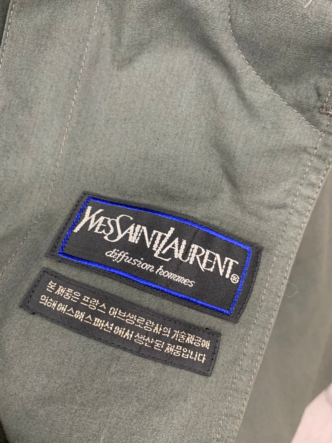 생로랑 90s 롱코트 (내피 탈부착 가능) 상품이미지6