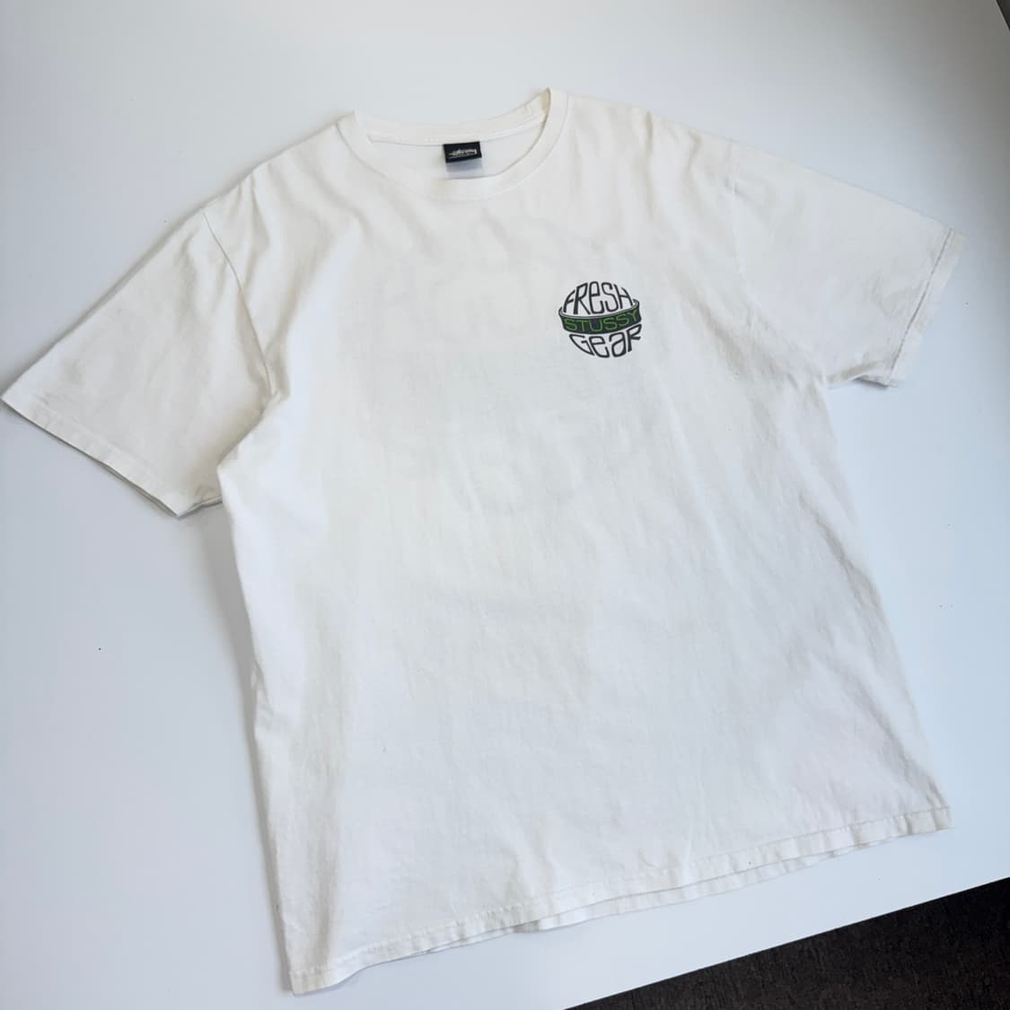 Stussy  스투시 프레쉬 기어 화이트 반팔티셔츠  상품이미지2