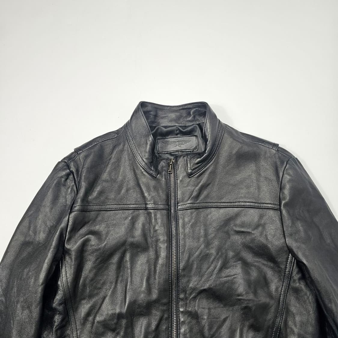 POLICE 양가죽 집업 자켓 M 상품이미지3