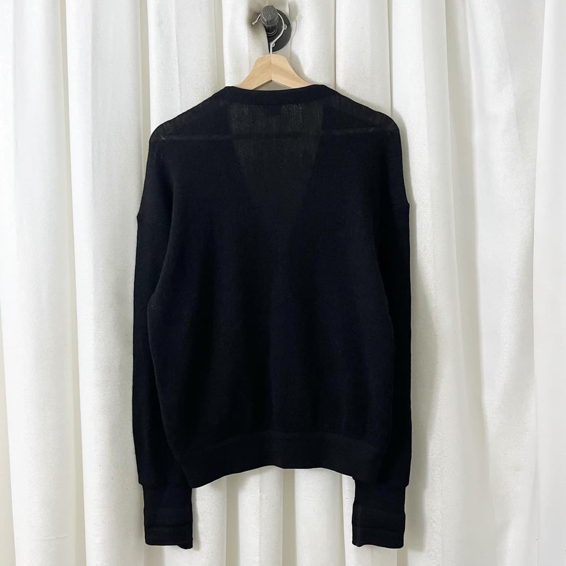 라코스테 블랙 브이넥 울 가디건 상품이미지5