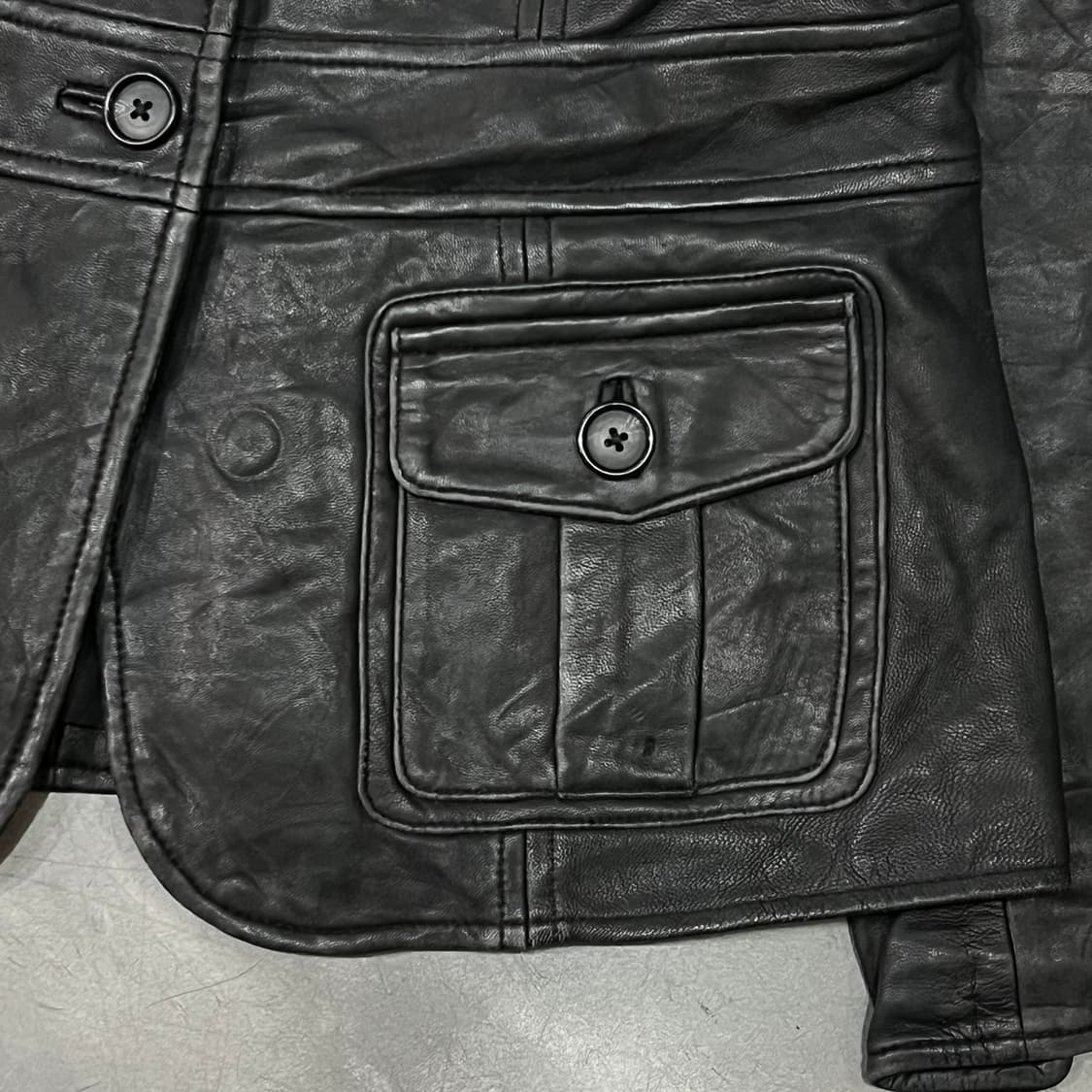  Style&co 레더 카라 자켓 y14980 상품이미지4