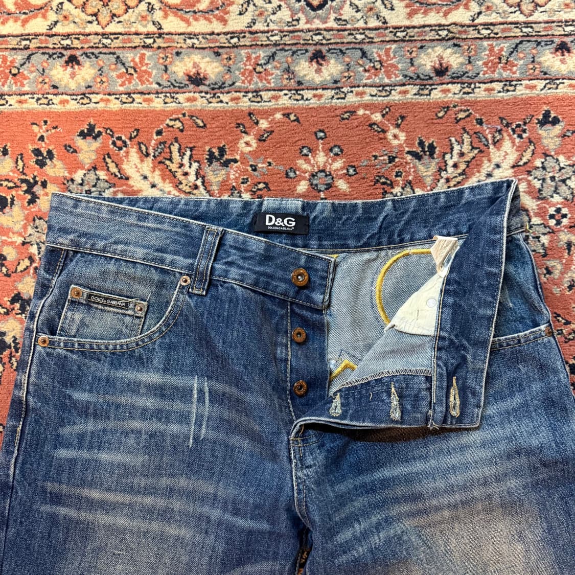 돌체앤가바나 스펠아웃 로고 데님팬츠 (35) 상품이미지6