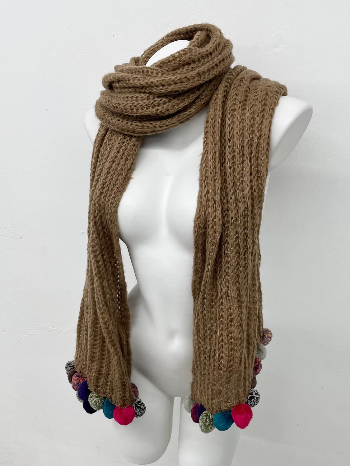 모리 방울 짜임 머플러  상품이미지2