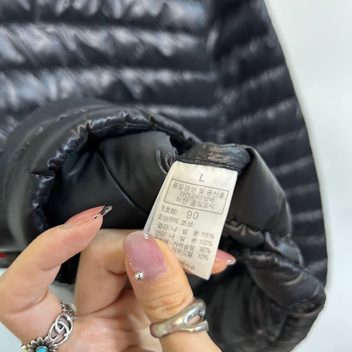 노스페이스 여성 거위털 경량패딩 90 상품이미지4