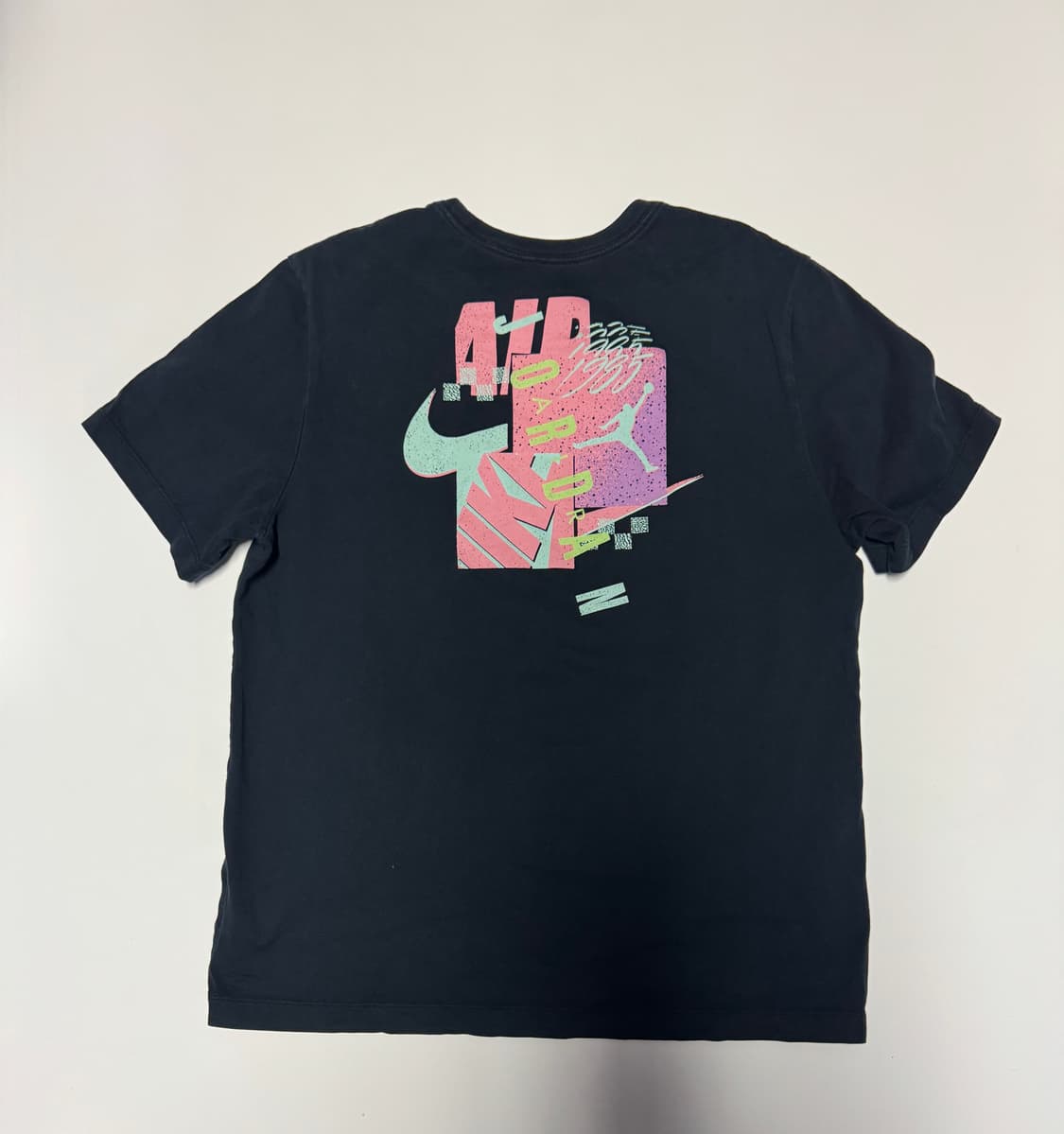 나이키 조던 빈티지 뒷 프린팅 반팔 티셔츠 L 블랙 상품이미지1