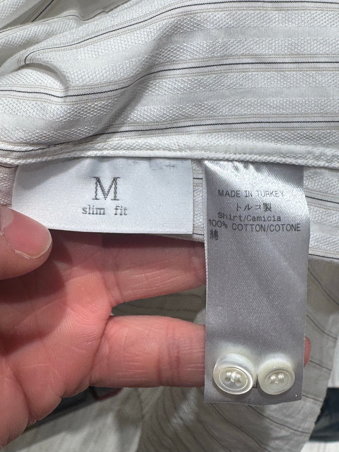 제냐 스트라이프 셔츠 105-110 상품이미지5