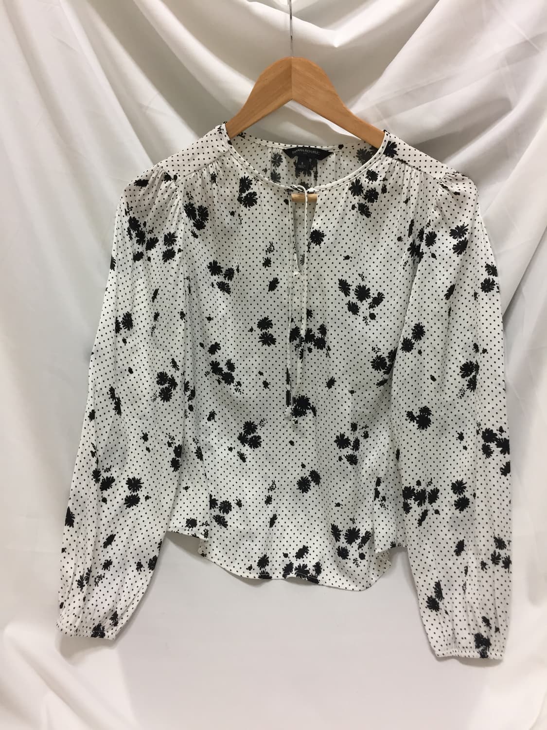 꽃 도트 블라우스 상품이미지6